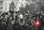 Image of Armistice Day parade with Woodrow Wilson and flamboyant drum major Washington DC USA, 1918, second 14 stock footage video 65675064442