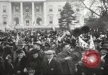 Image of Armistice Day parade with Woodrow Wilson and flamboyant drum major Washington DC USA, 1918, second 18 stock footage video 65675064442