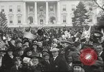 Image of Armistice Day parade with Woodrow Wilson and flamboyant drum major Washington DC USA, 1918, second 20 stock footage video 65675064442