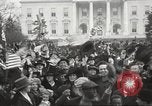 Image of Armistice Day parade with Woodrow Wilson and flamboyant drum major Washington DC USA, 1918, second 23 stock footage video 65675064442