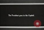 Image of Armistice Day parade with Woodrow Wilson and flamboyant drum major Washington DC USA, 1918, second 32 stock footage video 65675064442