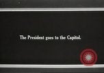 Image of Armistice Day parade with Woodrow Wilson and flamboyant drum major Washington DC USA, 1918, second 33 stock footage video 65675064442