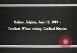 Immagine di Woodrow Wilson Mechelen Belgio, 1919, secondo 8 filmato di repertorio 65675064450