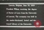 Standbild Woodrow Wilson Louvain Belgien, 1919, aus Sekunde 1 historischem Filmmaterial Videoclip 65675064451