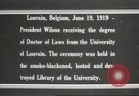 Standbild Woodrow Wilson Louvain Belgien, 1919, aus Sekunde 3 historischem Filmmaterial Videoclip 65675064451