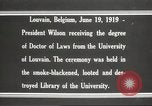 Standbild Woodrow Wilson Louvain Belgien, 1919, aus Sekunde 4 historischem Filmmaterial Videoclip 65675064451