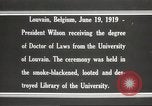 Standbild Woodrow Wilson Louvain Belgien, 1919, aus Sekunde 5 historischem Filmmaterial Videoclip 65675064451