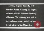 Standbild Woodrow Wilson Louvain Belgien, 1919, aus Sekunde 6 historischem Filmmaterial Videoclip 65675064451
