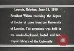 Standbild Woodrow Wilson Louvain Belgien, 1919, aus Sekunde 7 historischem Filmmaterial Videoclip 65675064451