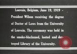Standbild Woodrow Wilson Louvain Belgien, 1919, aus Sekunde 8 historischem Filmmaterial Videoclip 65675064451