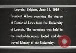 Standbild Woodrow Wilson Louvain Belgien, 1919, aus Sekunde 10 historischem Filmmaterial Videoclip 65675064451