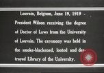 Standbild Woodrow Wilson Louvain Belgien, 1919, aus Sekunde 13 historischem Filmmaterial Videoclip 65675064451