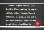 Standbild Woodrow Wilson Louvain Belgien, 1919, aus Sekunde 14 historischem Filmmaterial Videoclip 65675064451