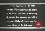 Standbild Woodrow Wilson Louvain Belgien, 1919, aus Sekunde 15 historischem Filmmaterial Videoclip 65675064451