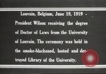 Standbild Woodrow Wilson Louvain Belgien, 1919, aus Sekunde 16 historischem Filmmaterial Videoclip 65675064451