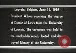 Standbild Woodrow Wilson Louvain Belgien, 1919, aus Sekunde 17 historischem Filmmaterial Videoclip 65675064451