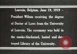 Standbild Woodrow Wilson Louvain Belgien, 1919, aus Sekunde 18 historischem Filmmaterial Videoclip 65675064451