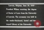 Standbild Woodrow Wilson Louvain Belgien, 1919, aus Sekunde 19 historischem Filmmaterial Videoclip 65675064451