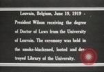 Standbild Woodrow Wilson Louvain Belgien, 1919, aus Sekunde 20 historischem Filmmaterial Videoclip 65675064451