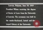 Standbild Woodrow Wilson Louvain Belgien, 1919, aus Sekunde 22 historischem Filmmaterial Videoclip 65675064451