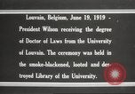 Standbild Woodrow Wilson Louvain Belgien, 1919, aus Sekunde 23 historischem Filmmaterial Videoclip 65675064451