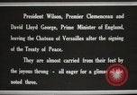 Image of Woodrow Wilson at treaty signing France, 1919, second 3 stock footage video 65675064454