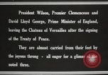 Image of Woodrow Wilson at treaty signing France, 1919, second 4 stock footage video 65675064454