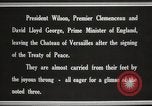 Image of Woodrow Wilson at treaty signing France, 1919, second 5 stock footage video 65675064454
