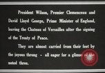 Image of Woodrow Wilson at treaty signing France, 1919, second 9 stock footage video 65675064454