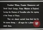 Image of Woodrow Wilson at treaty signing France, 1919, second 10 stock footage video 65675064454