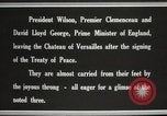Image of Woodrow Wilson at treaty signing France, 1919, second 12 stock footage video 65675064454