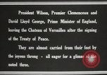 Image of Woodrow Wilson at treaty signing France, 1919, second 17 stock footage video 65675064454