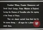 Image of Woodrow Wilson at treaty signing France, 1919, second 20 stock footage video 65675064454