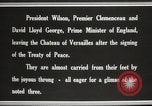 Image of Woodrow Wilson at treaty signing France, 1919, second 26 stock footage video 65675064454