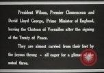 Image of Woodrow Wilson at treaty signing France, 1919, second 27 stock footage video 65675064454