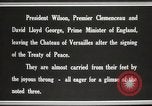Image of Woodrow Wilson at treaty signing France, 1919, second 29 stock footage video 65675064454