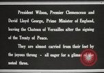 Image of Woodrow Wilson at treaty signing France, 1919, second 30 stock footage video 65675064454