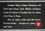 Image of Woodrow Wilson at treaty signing France, 1919, second 33 stock footage video 65675064454