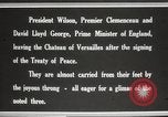 Image of Woodrow Wilson at treaty signing France, 1919, second 37 stock footage video 65675064454