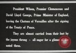 Image of Woodrow Wilson at treaty signing France, 1919, second 39 stock footage video 65675064454