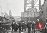 Image of Woodrow Wilson returning to America after signing treaty Brest France, 1919, second 41 stock footage video 65675064455