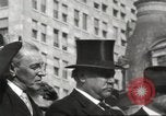 Image of President Woodrow Wilson wearing  top hat in an open car United States USA, 1916, second 4 stock footage video 65675064461