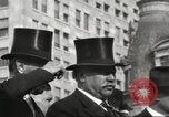 Image of President Woodrow Wilson wearing  top hat in an open car United States USA, 1916, second 7 stock footage video 65675064461