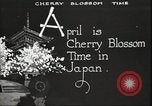 Image of Cherry Blossom Time Japan, 1920, second 18 stock footage video 65675064488