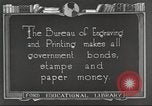 Image of Bureau of Engraving and Printing Washington DC USA, 1921, second 3 stock footage video 65675064510