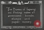 Image of Bureau of Engraving and Printing Washington DC USA, 1921, second 5 stock footage video 65675064510