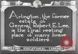 Image of Arlington National Cemetery Arlington Virginia USA, 1921, second 18 stock footage video 65675064512