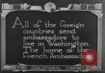 Image of Lafayette Monument Washington DC USA, 1921, second 1 stock footage video 65675064514