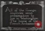 Image of Lafayette Monument Washington DC USA, 1921, second 8 stock footage video 65675064514
