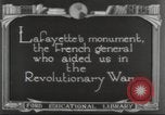 Image of Lafayette Monument Washington DC USA, 1921, second 21 stock footage video 65675064514